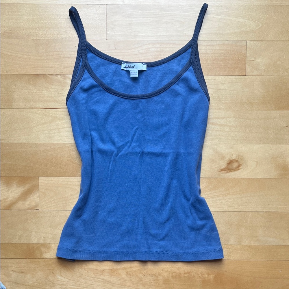 Vintage subdued blue tank